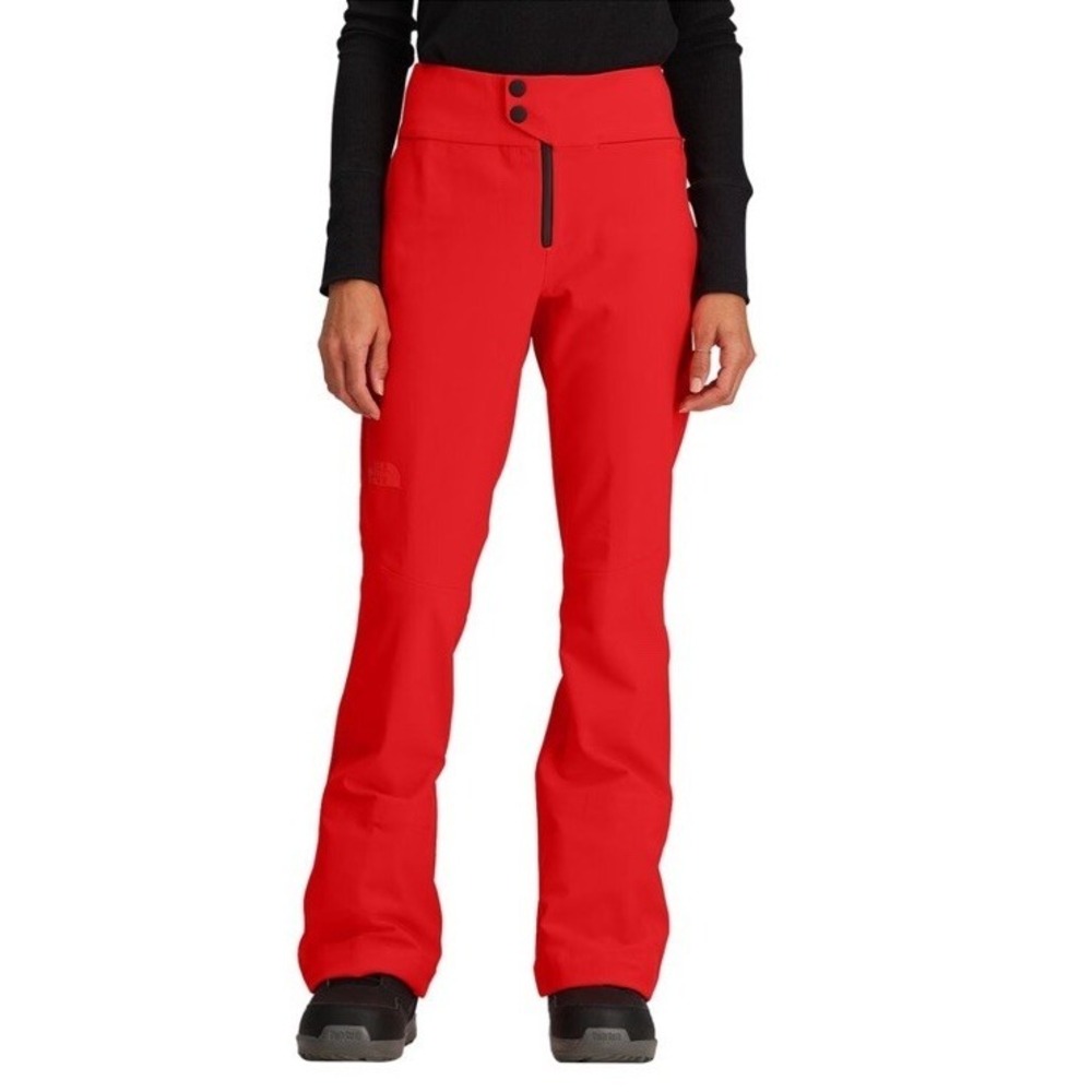 The North Face Snoga Snow Ski‎ PANTs Women's 1x PLUS RED Waterproof Windwall NWT